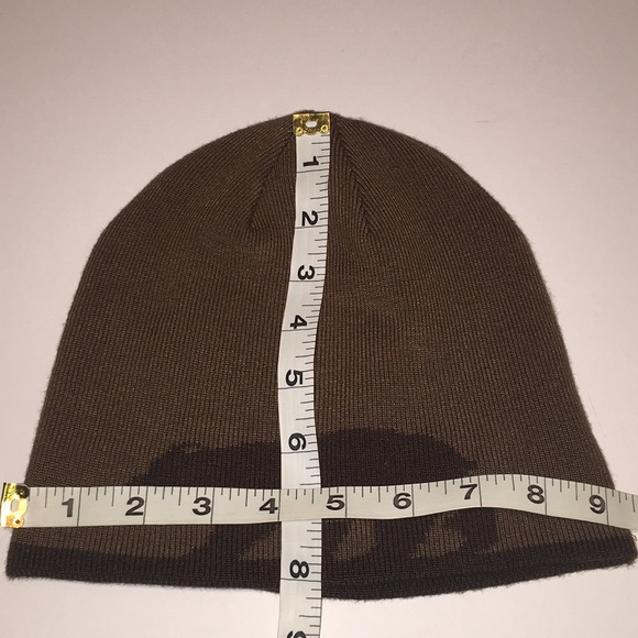 EDDIE BAUER reversible brown bear beanie - Picture 7 of 7